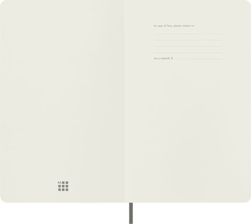 Precious & Ethical Notebook Vegan Soft Cover, Ruled, Petroleum - Side view