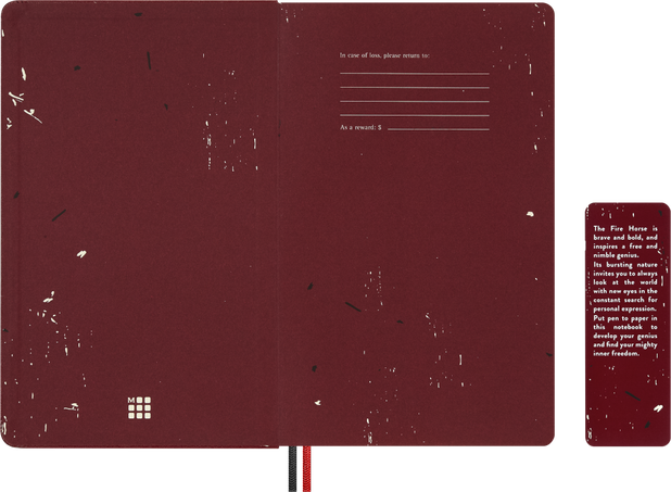 HORSE-LARGE RULED NOTEBOOK + BOX_WOODCUT