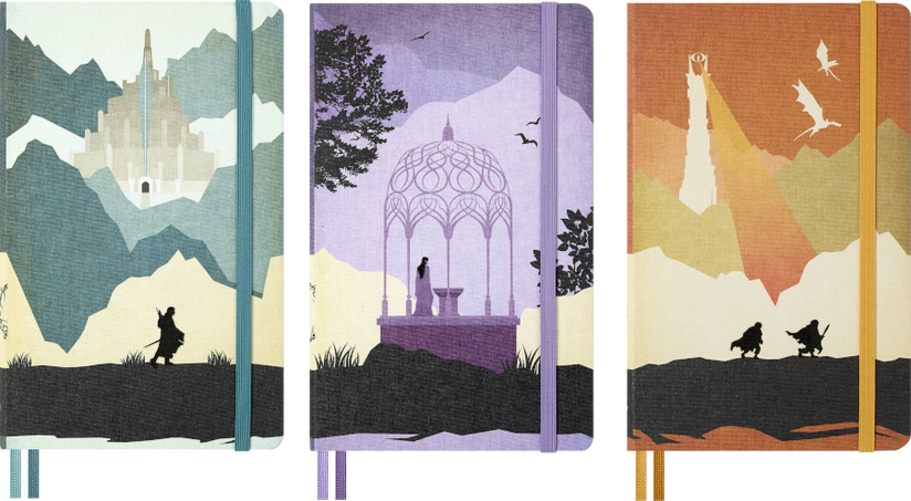 LE LOTR COMPENDIUM BOX 3 NOTEBOOKS