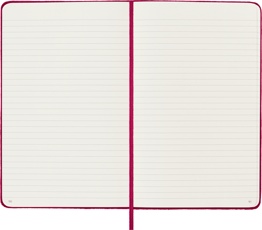 Velvet Notebook Red - Side view