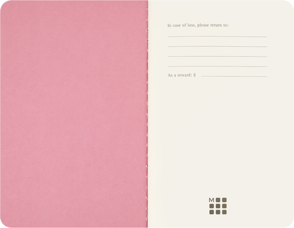 CAHIERS JOURNALS P PL SET OF 4-BLACKPINK