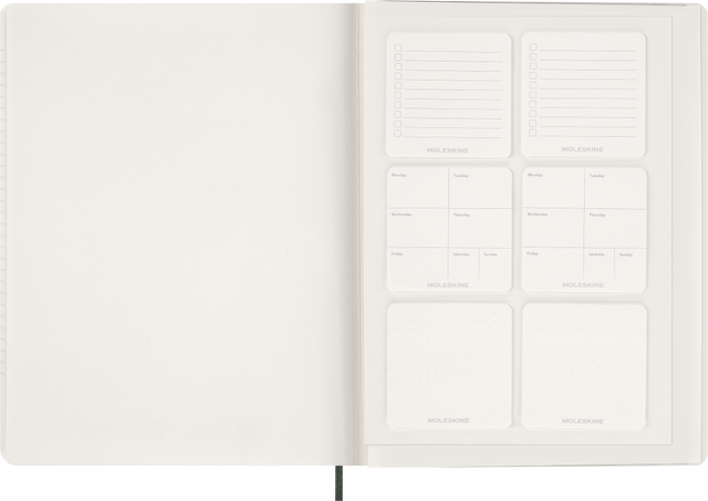 2026 Essential Diary 15-Month, weekly vertical, XXL, soft cover, Myrtle Green - Side view