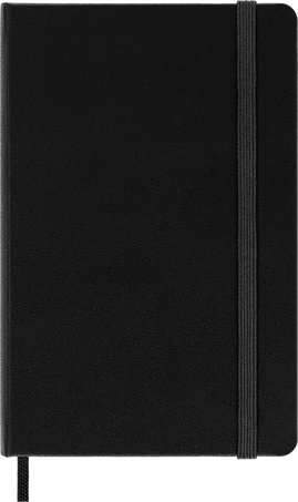 クラシック ノートブック ハードカバー, ブラック - Front view