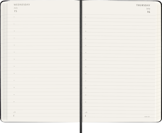 18M DAILY LG BLK HARD