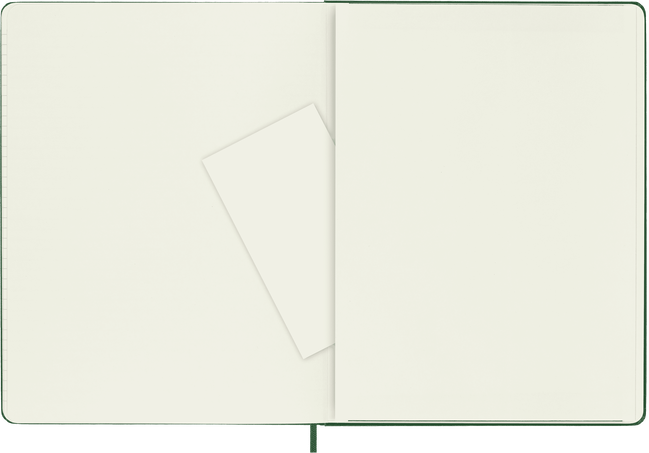 Classic Notebook Hard Cover, Myrtle Green - Side view