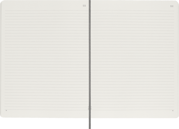 Smart notebook XL Soft cover, ruled, ブラック - 横