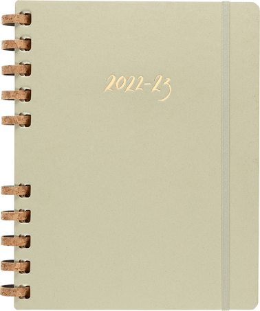 Student Life - Academic Planner 2022/2023 12-Month, Spiral, Kiwi - Front view