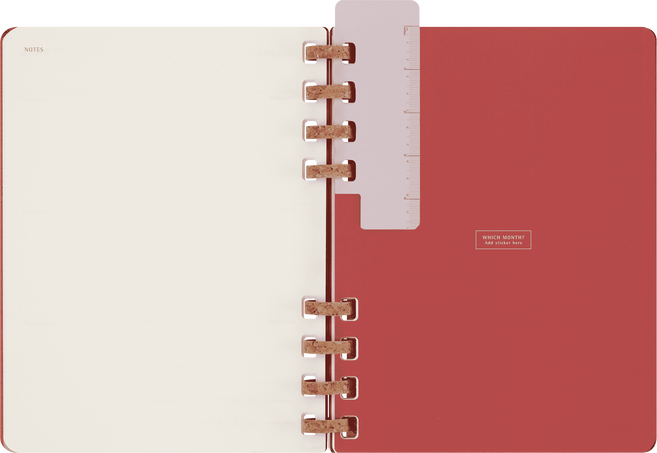 Undated Life Planner XL ウィークリー＆マンスリー XL スパイラル（チェリークラッシュ）, Cherry Crush - 横