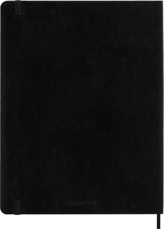 Classic Notebook Soft Cover, Black - Side view