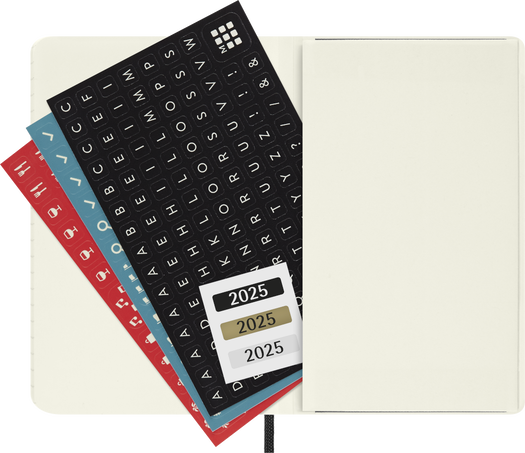 Classic Planner 2025 Pocket Monthly, soft cover, 12 months, Pocket 9x14 cm - Side view
