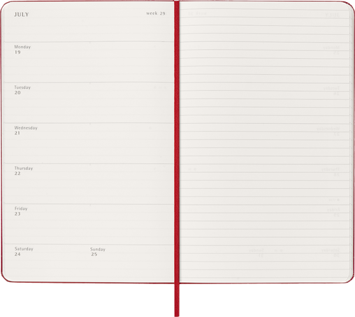 18M WKLY NTBK LG S.RED HARD