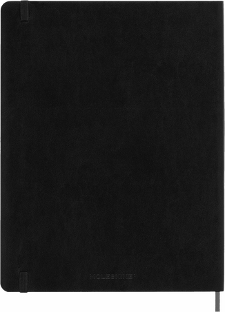 Smart notebook XL Soft cover, ruled, ブラック - 背面
