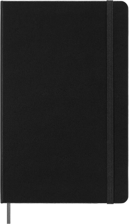 Smart notebook Large Hard cover, plain, Black - Side view