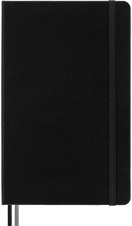 Classic Notebook Expanded Hard Cover, Black - Front view