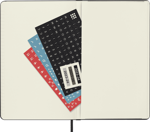 Classic Planner 2023/2024 Large Weekly, hard cover, 18 months, ブラック - 横