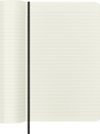 Precious & Ethical Notebook Vegan Soft Cover, Python-effect, Ruled, Black - Side view