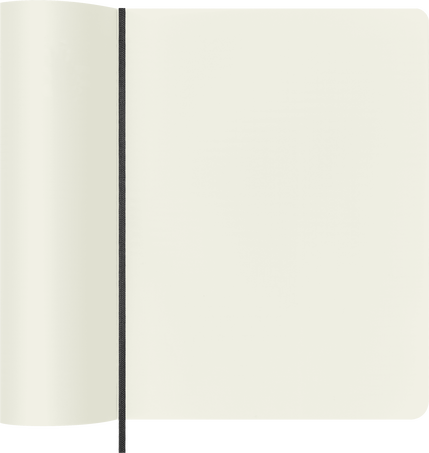 Classic Notebook Soft Cover, Black - Side view