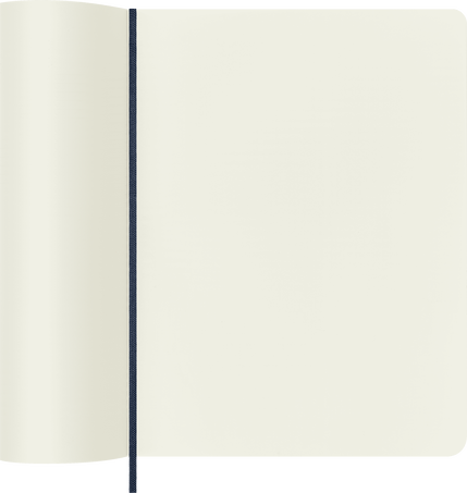 Classic Notebook Soft Cover, Sapphire Blue - Side view