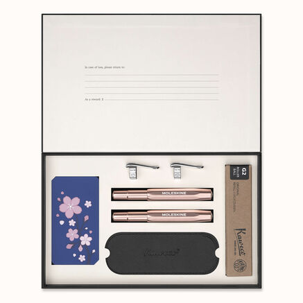 SAKURA LUXURY BOX-NB+ALUM FOUNT/ROLL PEN