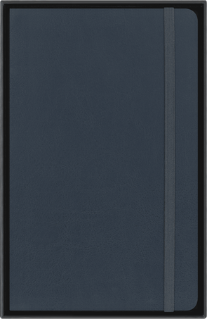 Precious & Ethical Notebook Vegan Soft Cover, Ruled, Petroleum - Side view