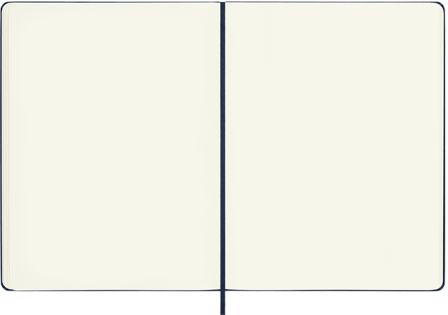 Classic Notebook Hard Cover, Sapphire Blue - Side view