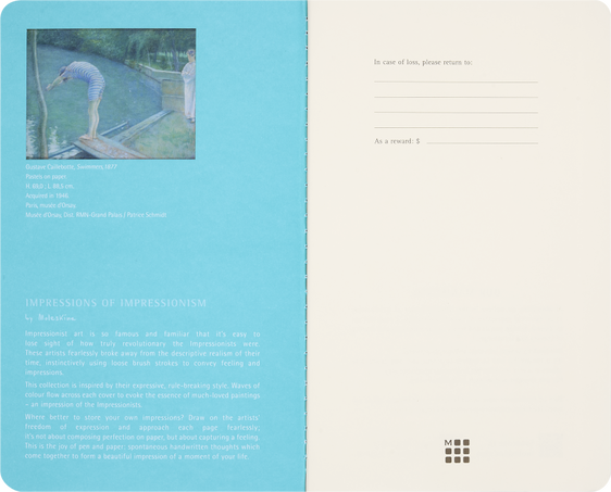 Impressions of Impressionism カイエジャーナル ラージサイズ、無地のカイエジャーナル2冊セット - 横