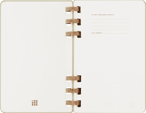 Student Life Planner 2024/2025 12-Month, Spiral, Kiwi - Side view