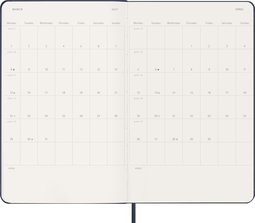 18M WKLY NTBK LG SAP.BLUE HARD