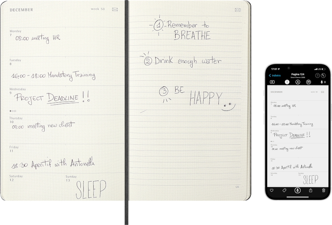 Smart Diary 2026 Weekly, 12-Month - Side view