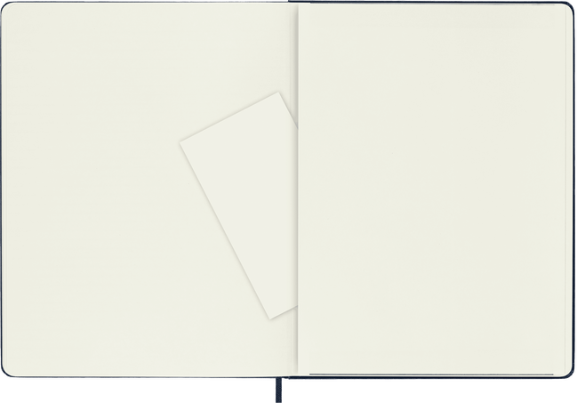 Classic Notebook Hard Cover, Sapphire Blue - Side view