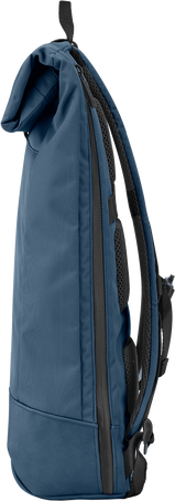 Rolltop Backpack Metro Collection, Sapphire Blue - Side view