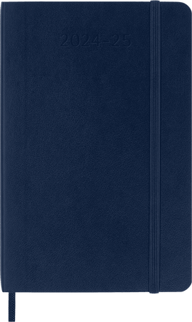Classic Planner 2024/2025 Pocket Weekly, soft cover, 18 months, Sapphire Blue - Front view