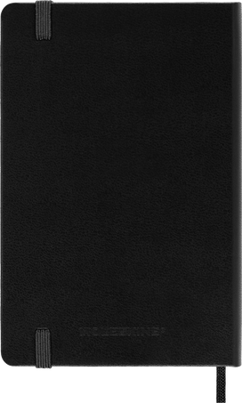 Classic Notebook Hard Cover, Black - Side view