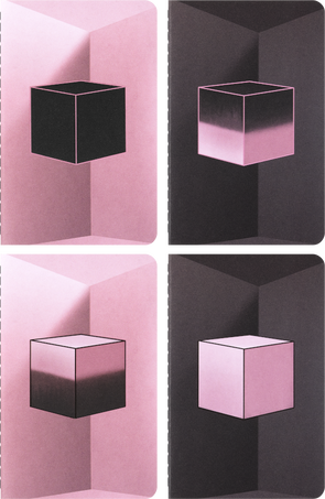 CAHIERS JOURNALS P PL SET OF 4-BLACKPINK