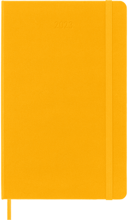 Classic Planner 2023 Daily 12-Month, Orange Yellow - Front view