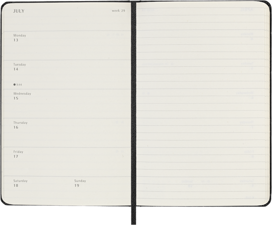 12M WKLY NTBK PK BLK HARD