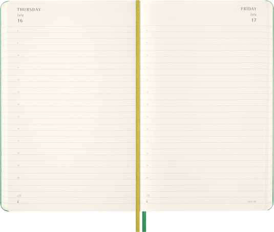 Peanuts Planner 2026 Daily, hard cover, 12-Month, Large - Side view