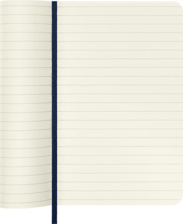Classic Notebook Soft Cover, Sapphire Blue - Side view