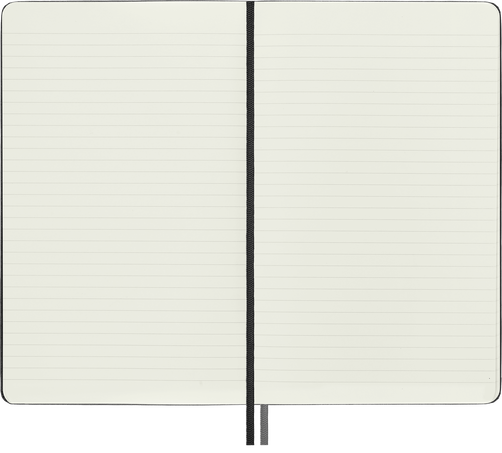 Classic Notebook Expanded Hard Cover, Black - Side view