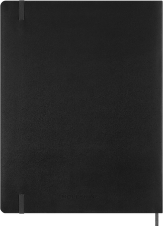 2026 Essential Diary 15-Month, weekly vertical, XXL, soft cover, Black - Back view
