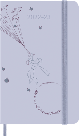 Le Petit Prince Planner 2022/2023 18-Month, Weekly, Birds Grey - Front view