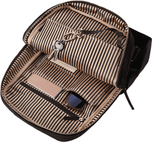 TEXTILE BACKPACK VELVET BLACK