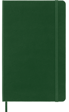 Classic Notebook Hard Cover, Myrtle Green - Front view