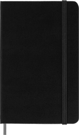 Smart notebook Pocket Hard cover, ruled, ブラック - Front view