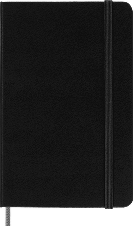 Smart notebook Pocket Hard cover, ruled, ブラック - 正面