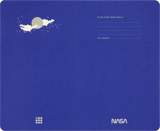 NASA-inspired Limited Edition Volant Journal Large, plain - Side view