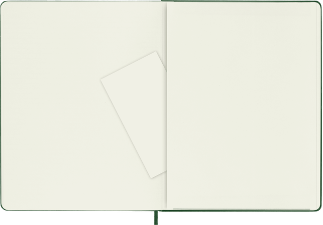 Classic Notebook Hard Cover, Myrtle Green - Side view