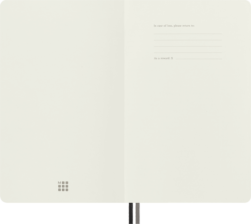 Classic Notebook Expanded Soft Cover, Black - Side view