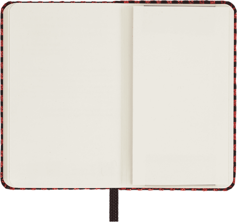 Shine ノートブック XS 無地（レッド） XS, plain, hard cover, with gift box, Metallic Red - 横