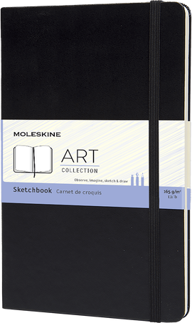 Sketchbook Art Collection, Black - Front view